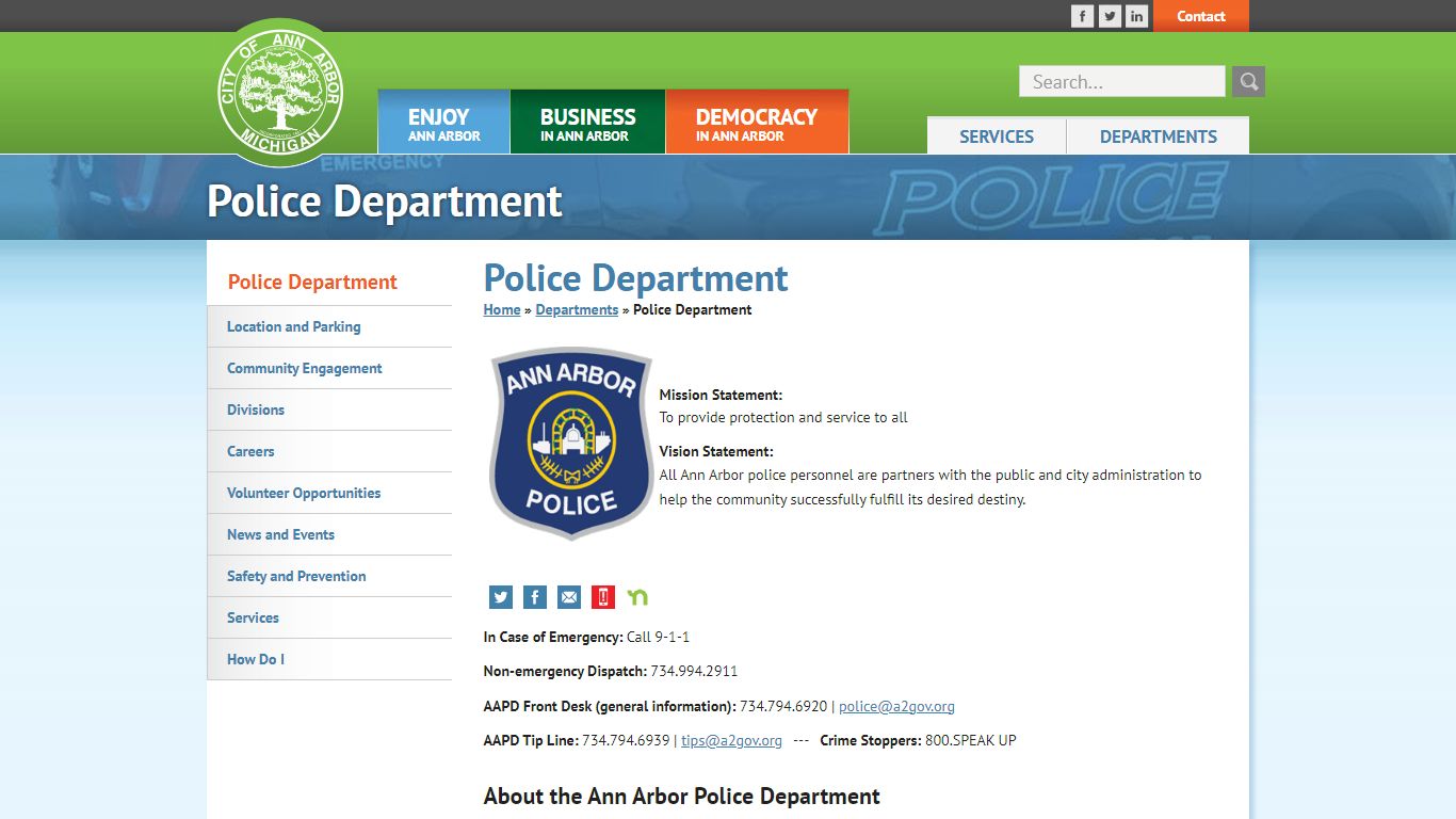 Police Department - a2gov.org